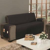 Protetor De Sofá Dupla Face Impermeável Mr 3 Lugares King - Preto/cinza. - 6