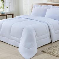 Edredom Dupla Face 100% Algodão Malha King Gran Moratta 01 Peça - Branco - 7