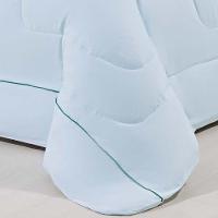 Kit Edredom 100% Algodão Percal 150 Fios Dupla Face King Gran Moratta 3 Peças - Verde-branco. - 2