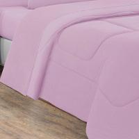 Edredom Malha 100% Algodão Gran Moratta 1 Peça Casal - Rosa Bebê-rosa Bebê. - 3