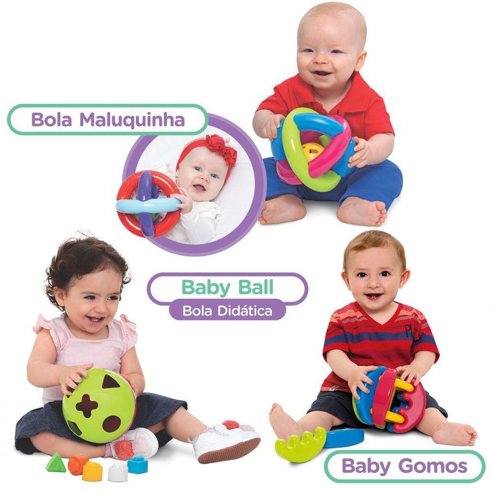 3 Brinquedos Para Bebês Bolas Didática Infantil E Educativo - 6