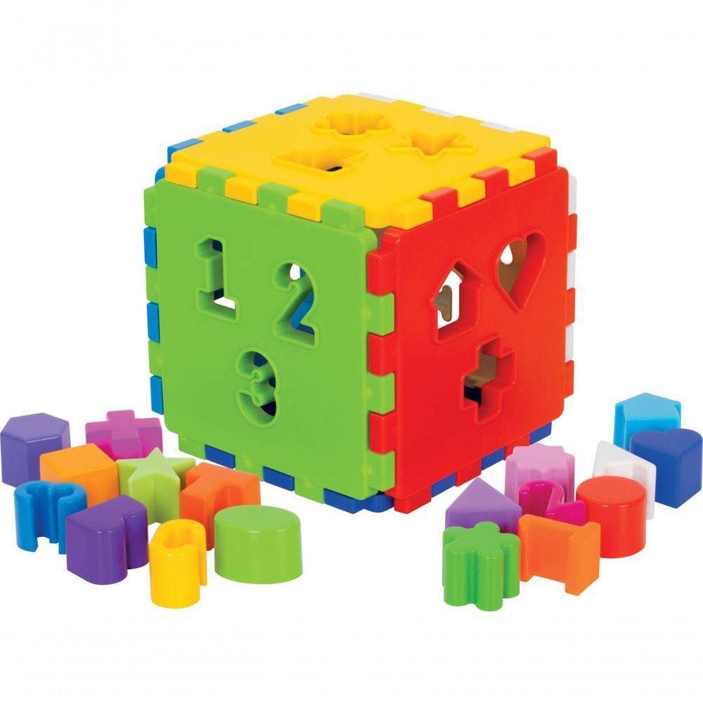 Brinquedos Para Bebês Cubo + Cubinhos 5 Em 1 - 2