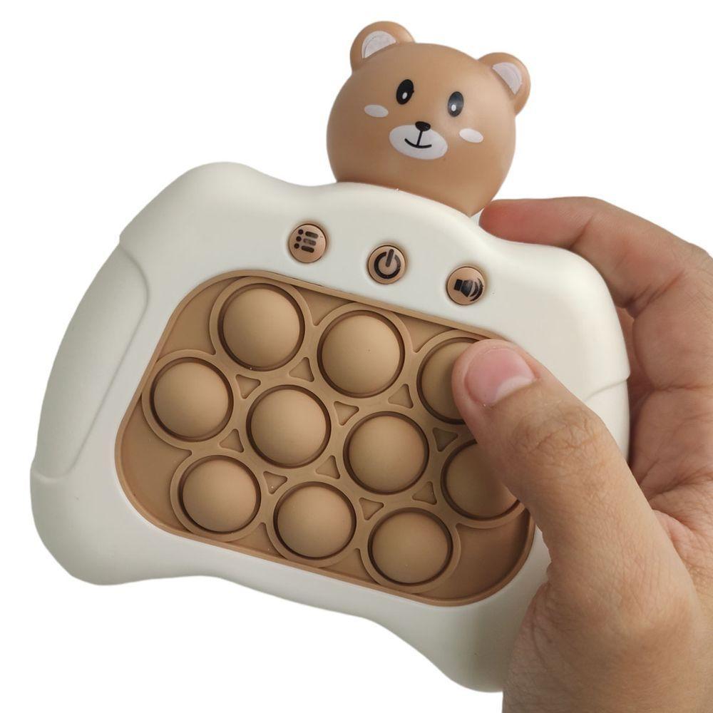 Pop It Mini Game Luzes Som Urso Criança Fidget Interativo Sensorial Anti Estresse Realxa Ansiedade - 3