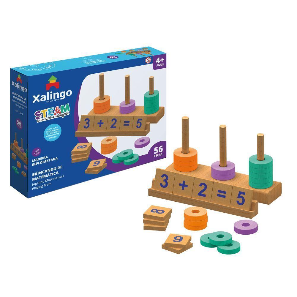 Steam Quebra-cabeça Brincando De Matemática Xalingo - 1