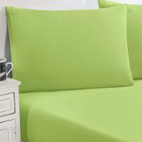 Jogo De Cama Malha Lençol 100% Algodão Gran Moratta 3 Peças King - Verde Pistache - 1