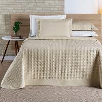 Cobre Leito Madri Percal 200 Fios 100% Algodão King 03 Peças - Caqui - 6