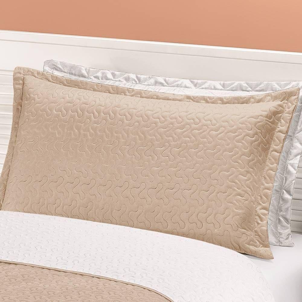 Cobre Leito Dupla Face Solteiro Clara 02 Peças - Branco-cáqui - 3