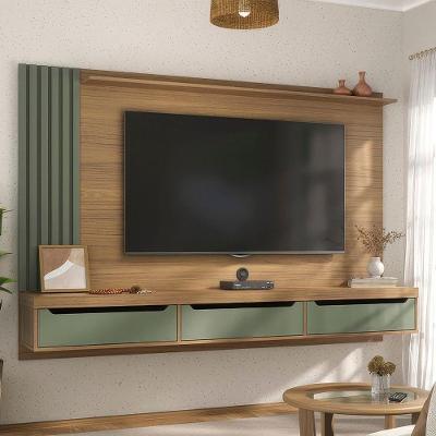 Painel Tv 75 Presence Carvalho / Menta