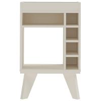 Bar Drink Aparador Com Espelho E Adega Com 6 Nichos Off White