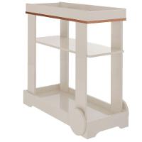 Carrinho Bar Aparador Com Rodas Rosé Off White - 2