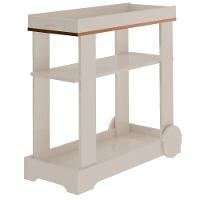 Carrinho Bar Aparador Com Rodas Rosé Off White - 7