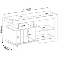 Rack Royal Para Tv 50 Com 3 Nichos E 1 Porta Pinho - 6