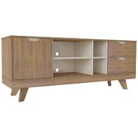 Rack Para Tv Até 65 Michigan Com 2 Gavetas E 4 Nichos Pinho / Off White - 5