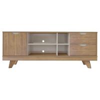 Rack Para Tv Até 65 Michigan Com 2 Gavetas E 4 Nichos Pinho / Off White - 6