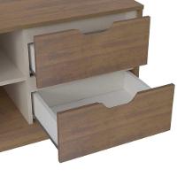 Rack Para Tv Até 65 Michigan Com 2 Gavetas E 4 Nichos Pinho / Off White - 9