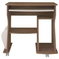 Mesa Para Computador 160 Com 3 Nichos E Porta Revistas Pinho / Off White - 5