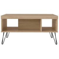 Mesa De Centro Liberty Com 2 Nichos Carvalho - 3