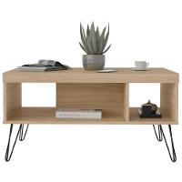 Mesa De Centro Liberty Com 2 Nichos Carvalho