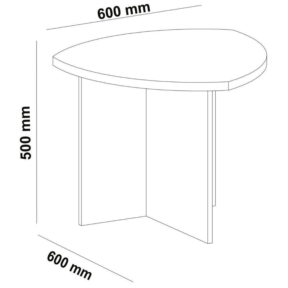 Mesa Lateral De Apoio Delta Off White - 6
