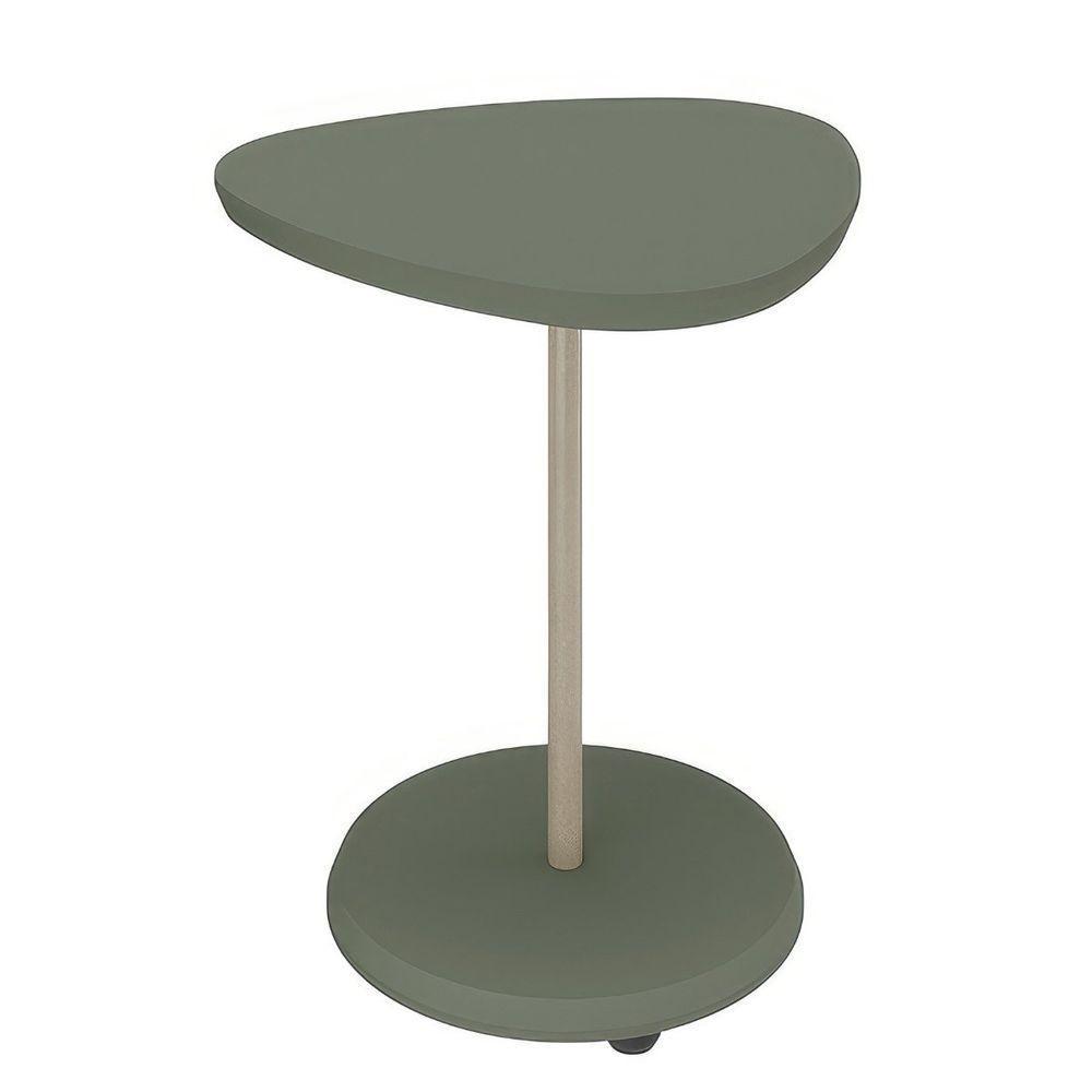 Mesa De Apoio Lateral Oval Bel - 100% Mdf Menta - 4
