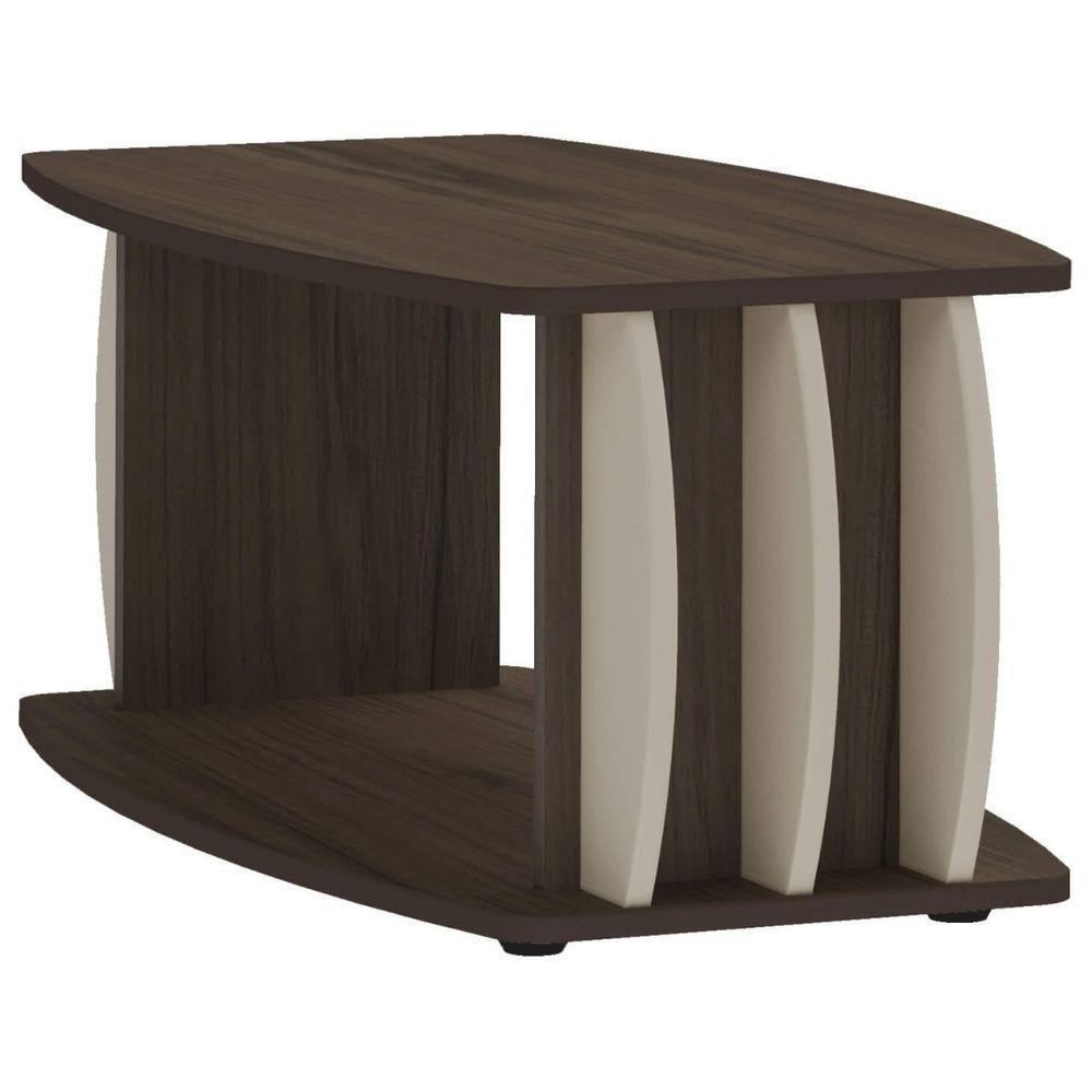 Mesa De Centro Caribe Laterais Arredondadas Amêndoa | Off White - 3