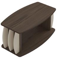 Mesa De Centro Caribe Laterais Arredondadas Amêndoa | Off White - 2