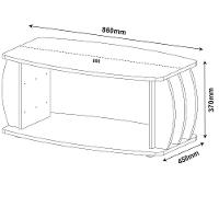 Mesa De Centro Caribe Laterais Arredondadas Amêndoa | Off White - 6