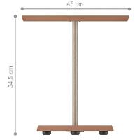 Mesa De Apoio Lateral Oval Bel - 100% Mdf Terracota - 6