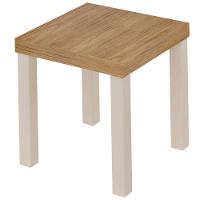 Mesa Quadrada De Apoio Lateral E De Cabeceira Up Carvalho | Off White