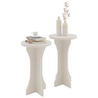Conjunto Mesas Apoio Lateral Luck Off White - 4