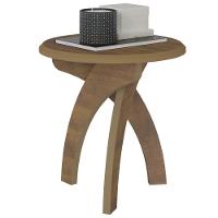 Mesa Redonda De Apoio Lateral E Cabeceira Jade Pinho