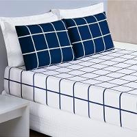 Jogo De Cama Lençol 200 Fios Austin King 03 Peças - Marinho - 2