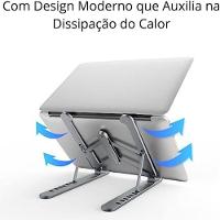Base Ergonômica Ajustável Para Notebook, Tablet E Netbook Suporte Ergonômico - 6