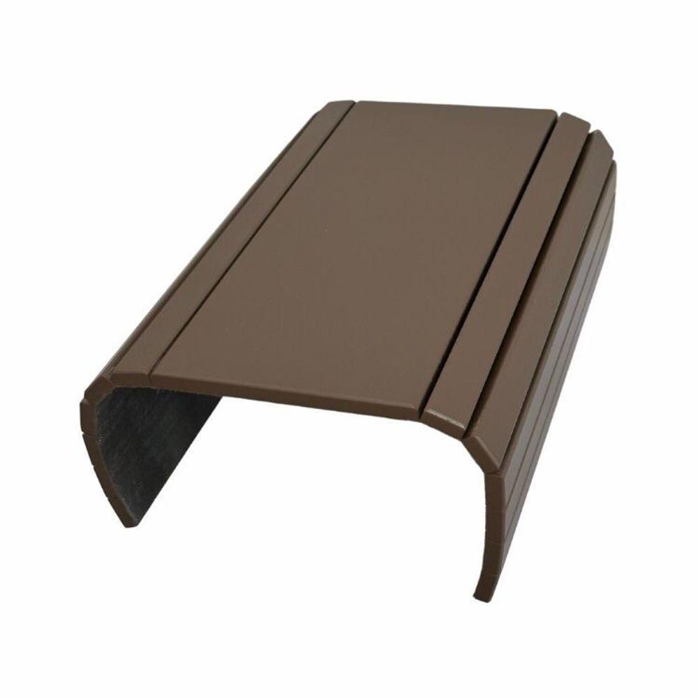 Kit 02un Esteiras Reta Flexível Para Braço Sofá Chocolate - 4