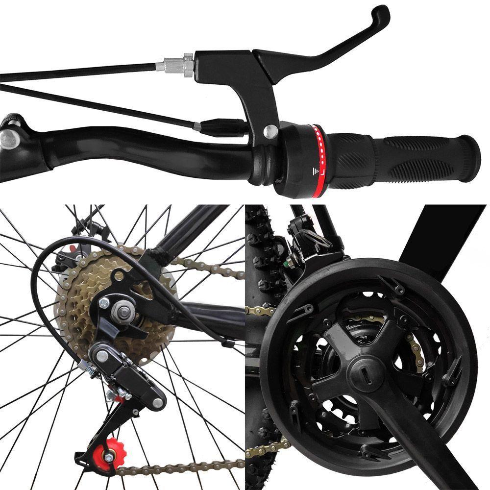 Bicicleta Bike Aço Aro 29 Suspensão Dianteira 21 Velocidades Freio A Disco Azul Celeste - 2