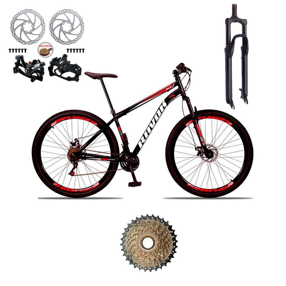 Bicicleta Bike Aço Aro 29 Suspensão Dianteira 21 Velocidades Freio A Disco Azul Celeste - 3