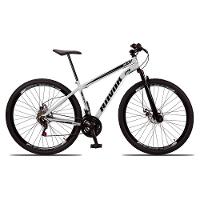 Bicicleta Bike Aço Aro 29 Suspensão Dianteira 21 Velocidades Freio A Disco Branco - 1