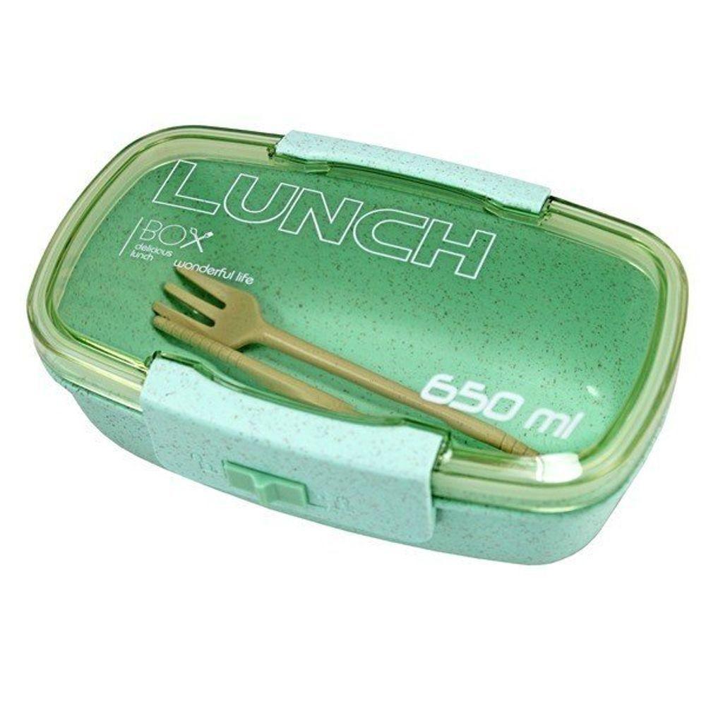 Conjunto Pote Marmita Ecológica 650ml E Copo Com Tampa 300ml Lifestyle Verde - 3