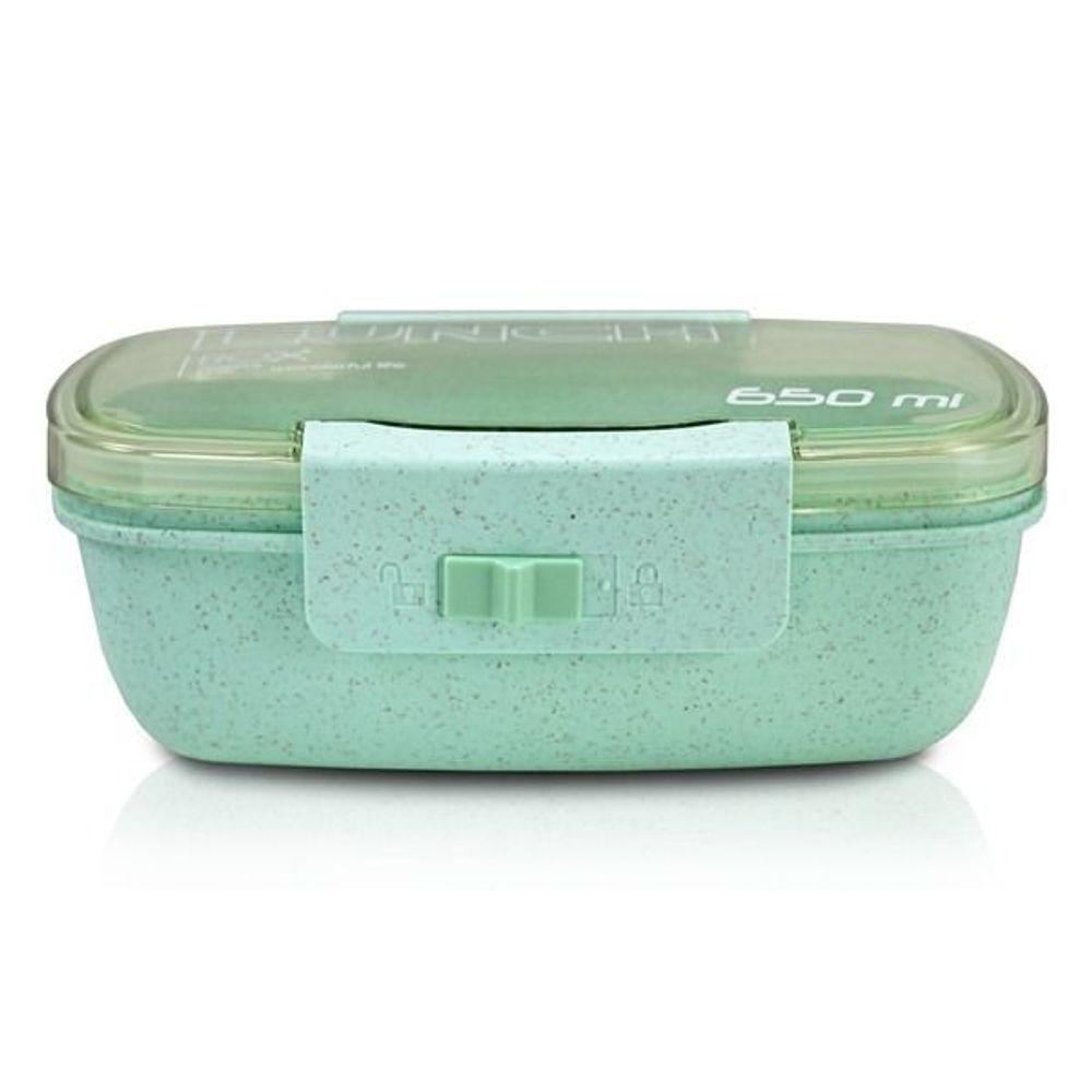 Conjunto Pote Marmita Ecológica 650ml E Copo Com Tampa 300ml Lifestyle Verde - 4