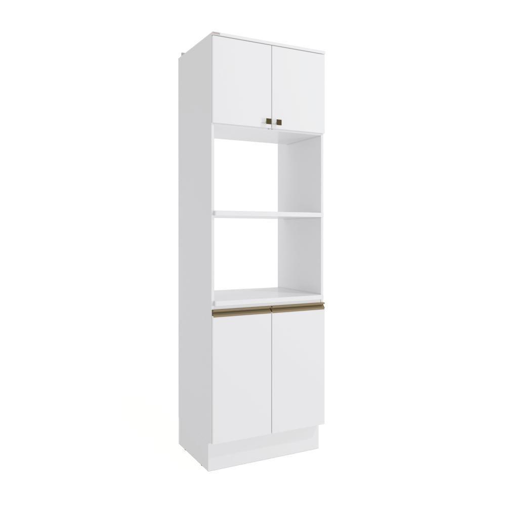 Kit 2 Fornos Celeste Kappesberg 100% Mdf 4 Portas Branco 70cm - 1