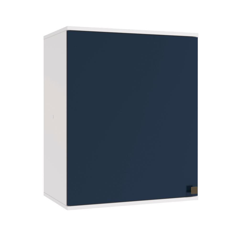 Armário Aéreo Celeste Kappesberg 100% Mdf 1 Porta Branco/azul 60cm - 1