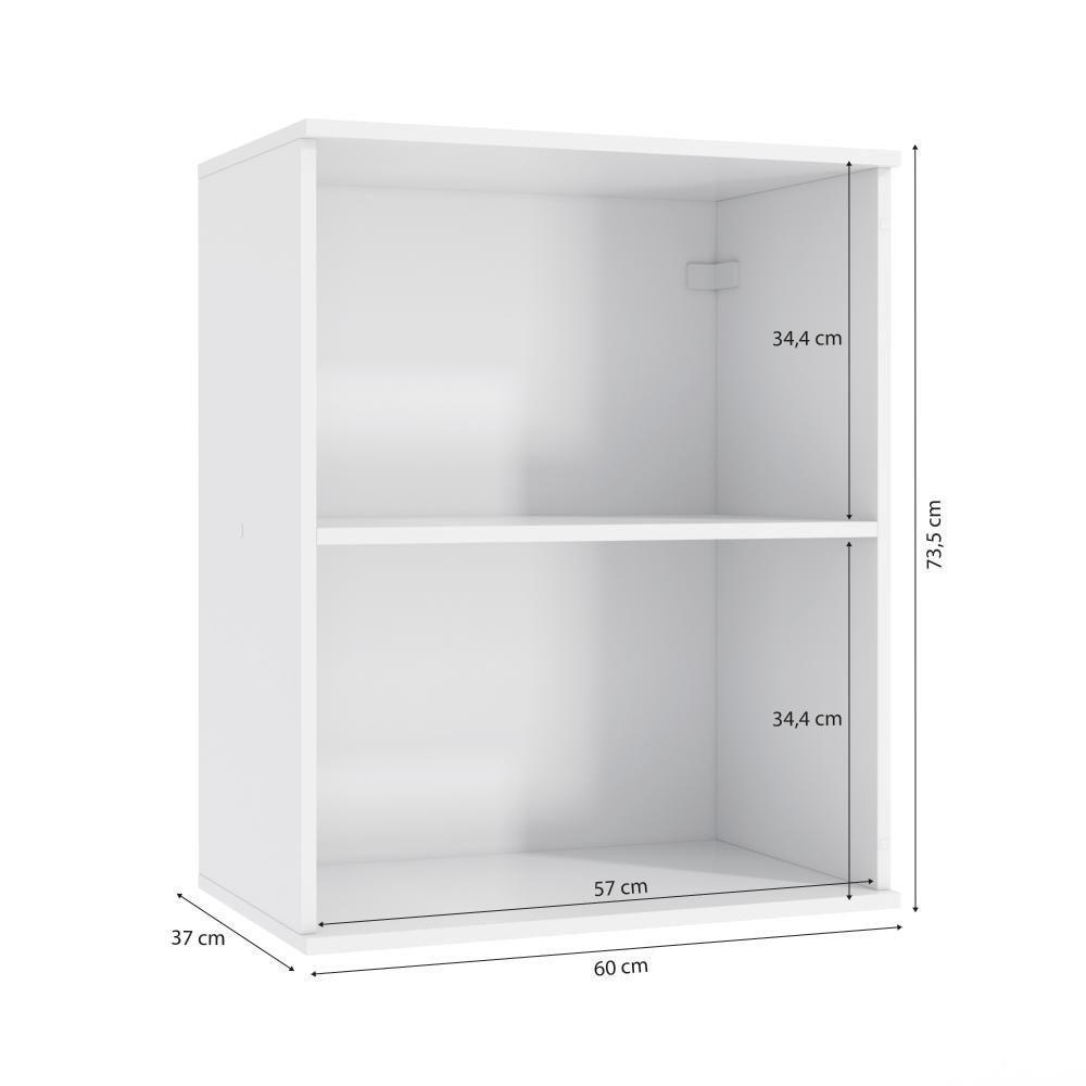 Armário Aéreo Celeste Kappesberg 100% Mdf 1 Porta Branco/azul 60cm - 2