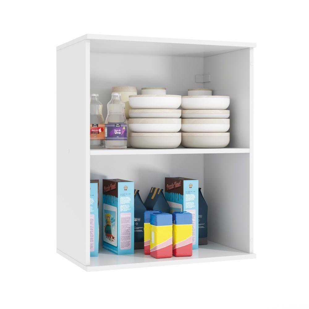 Armário Aéreo Celeste Kappesberg 100% Mdf 1 Porta Branco/azul 60cm - 3