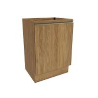 Balcão Celeste Kappesberg 100% Mdf 1 Porta Nogueira 60cm - 1