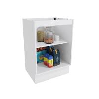 Balcão Celeste Kappesberg 100% Mdf 1 Porta Branco/nogueira 60cm - 3