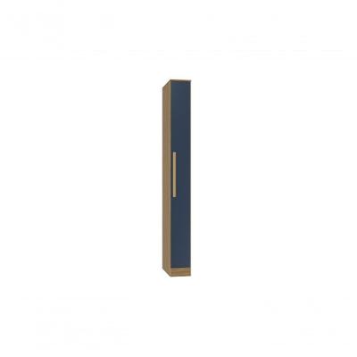 Guarda-roupa 1 Porta Kappesberg Adapt Nogueira/azul Profundo 25cm