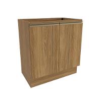 Balcão Celeste Kappesberg 100% Mdf 2 Portas Nogueira 80cm - 1