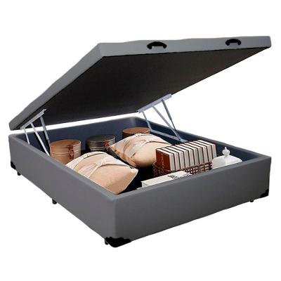 Cama Box Baú Casal Sintético Sereneprime Cinza 138x188x44.