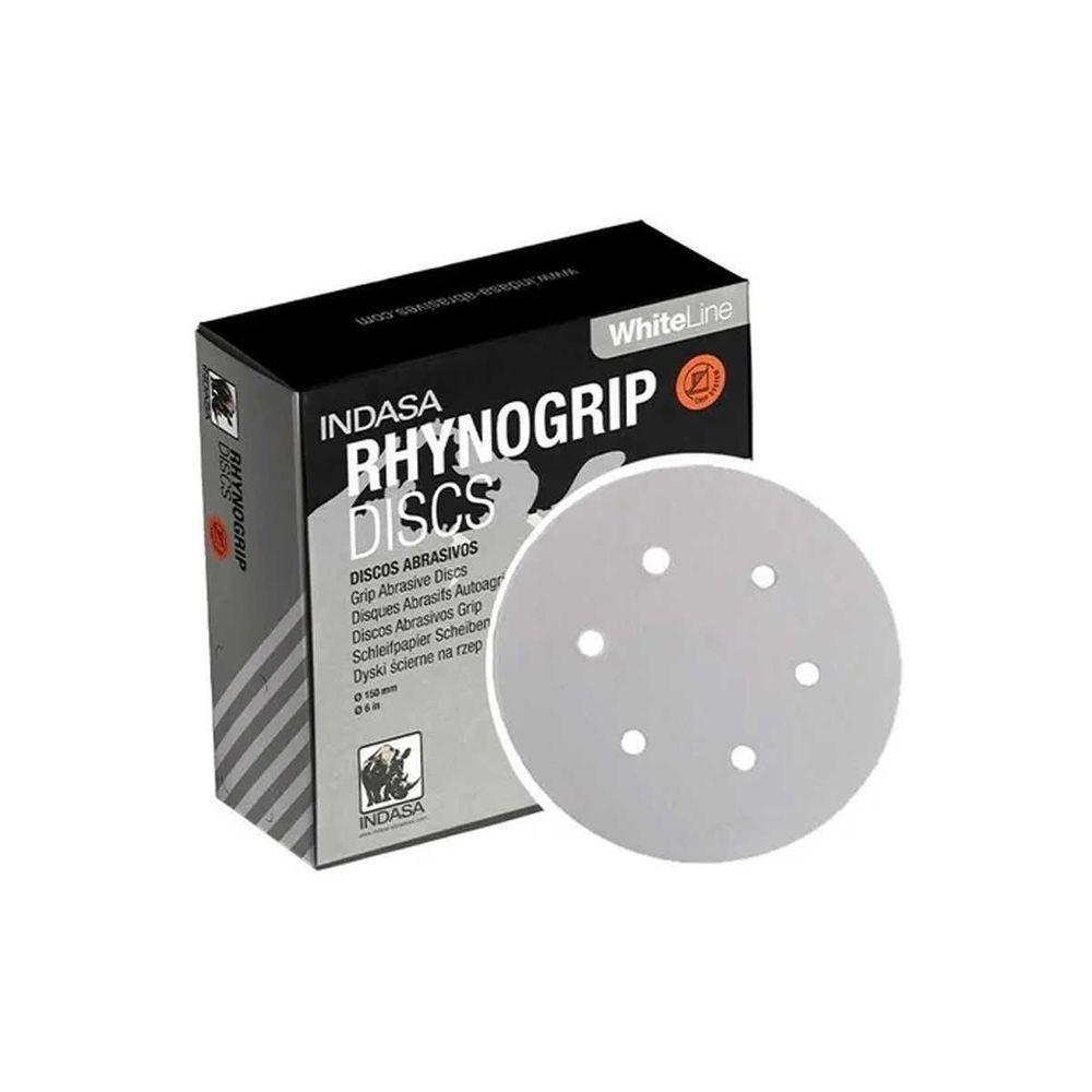 Kit Com 50 Disco De Lixa P40 Rhynogrip White - Indasa - 1