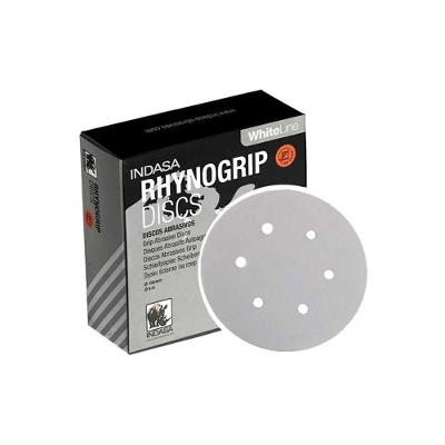 Kit Com 50 Disco De Lixa P40 Rhynogrip White - Indasa